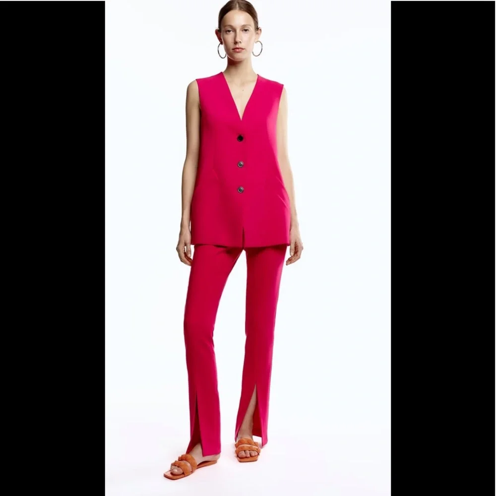 Zara long buttoned vest style dress - Picture 8 of 8